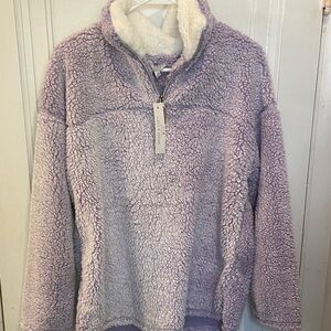Poof! Lavender Sherpa Fleece